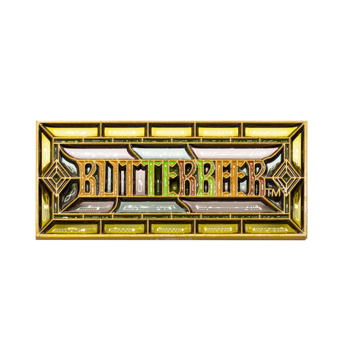 Butterbeer Stained Glass Pin