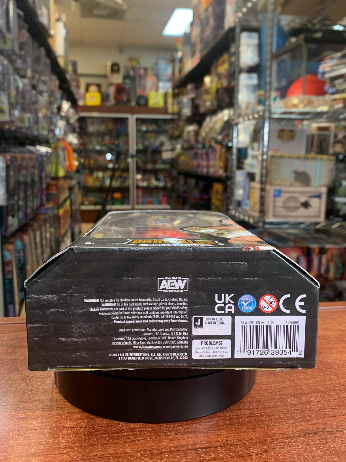 Unpainted Dax Hardwood #57 **ERROR** (All Elite Wrestling AEW, Jazwares) **SEALED**