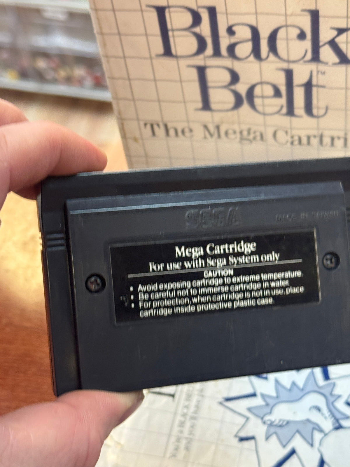 Black Belt with Box & Manual (Vintage Sega Master System, Video Game)