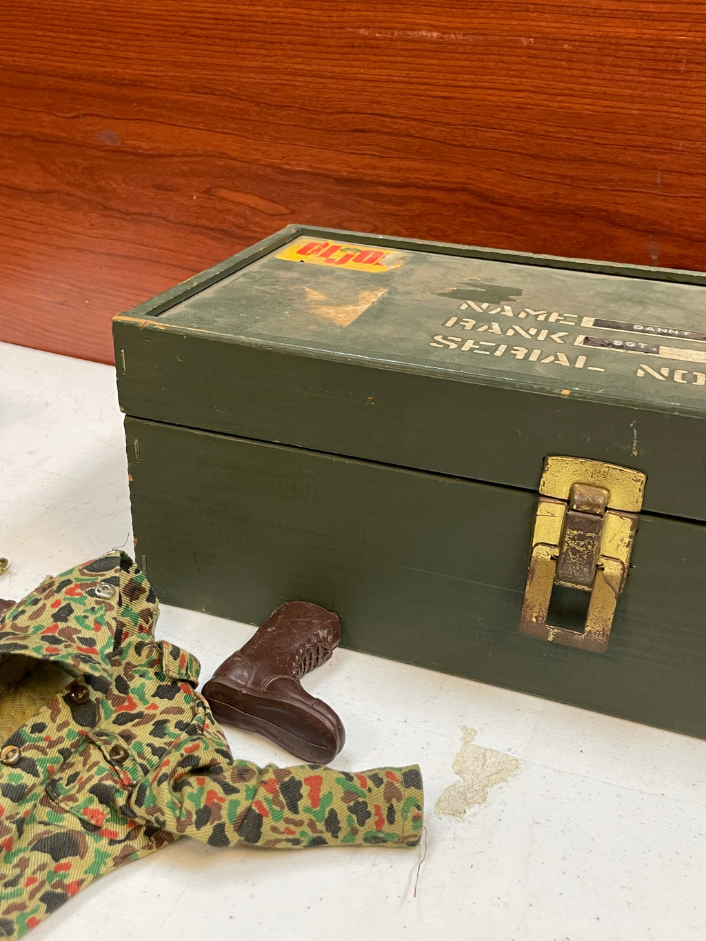 Action Marine with Foot Locker (Vintage 12” GI Joe, Hasbro) **Original**