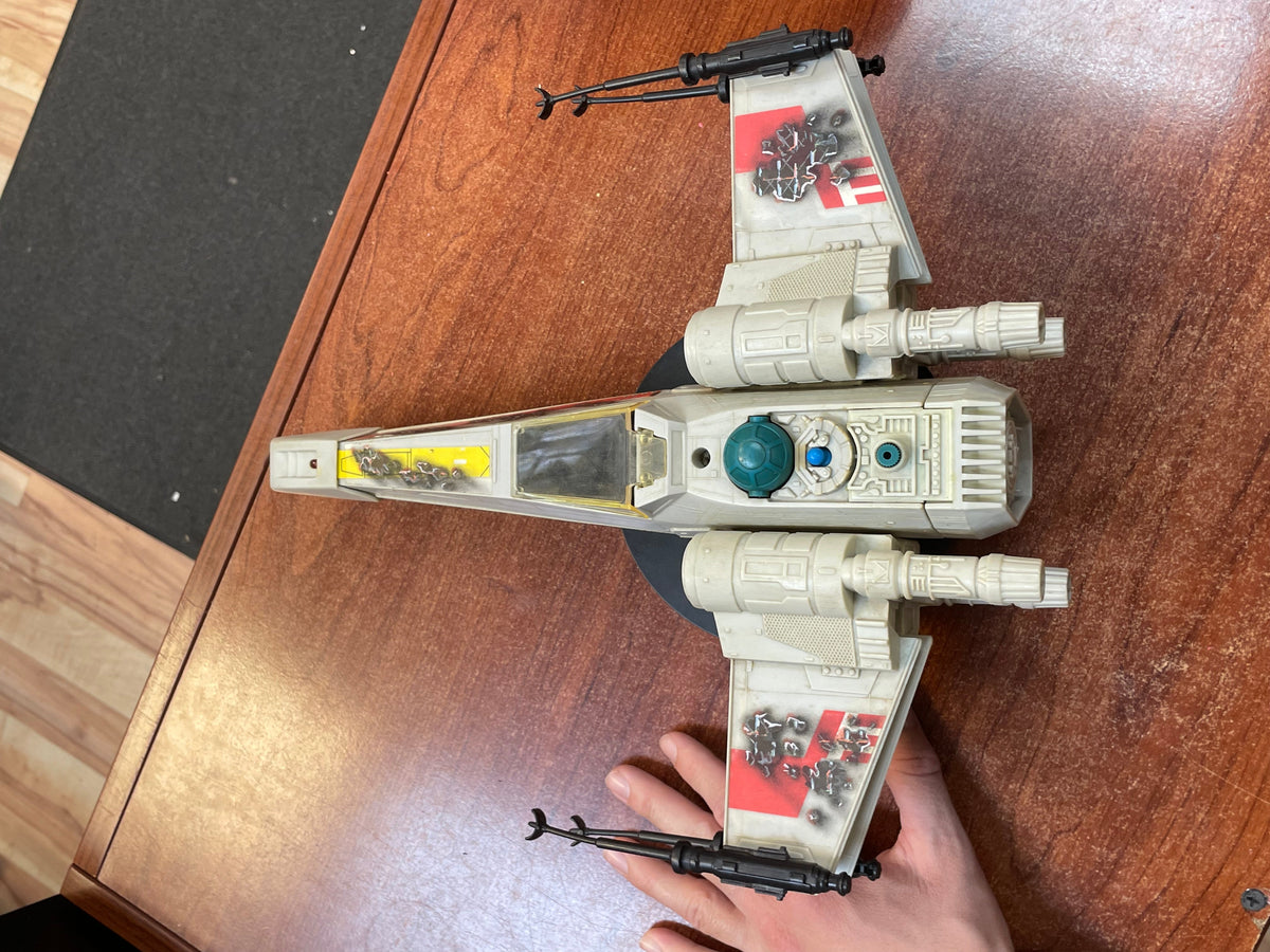 Battle Damage X-Wing Fighter With Stickers (Vintage Star Wars ESB, Kenner)