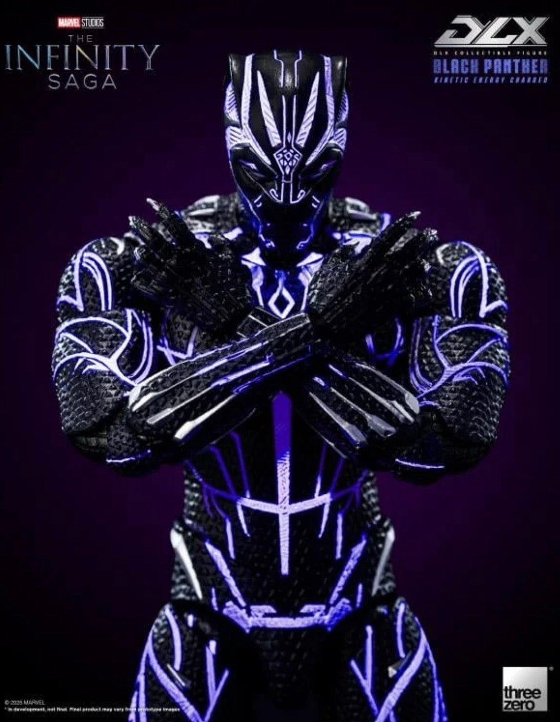 Black Panther Kinetic Charge DLX Marvel The Infinity Saga Action Figure by Threezero