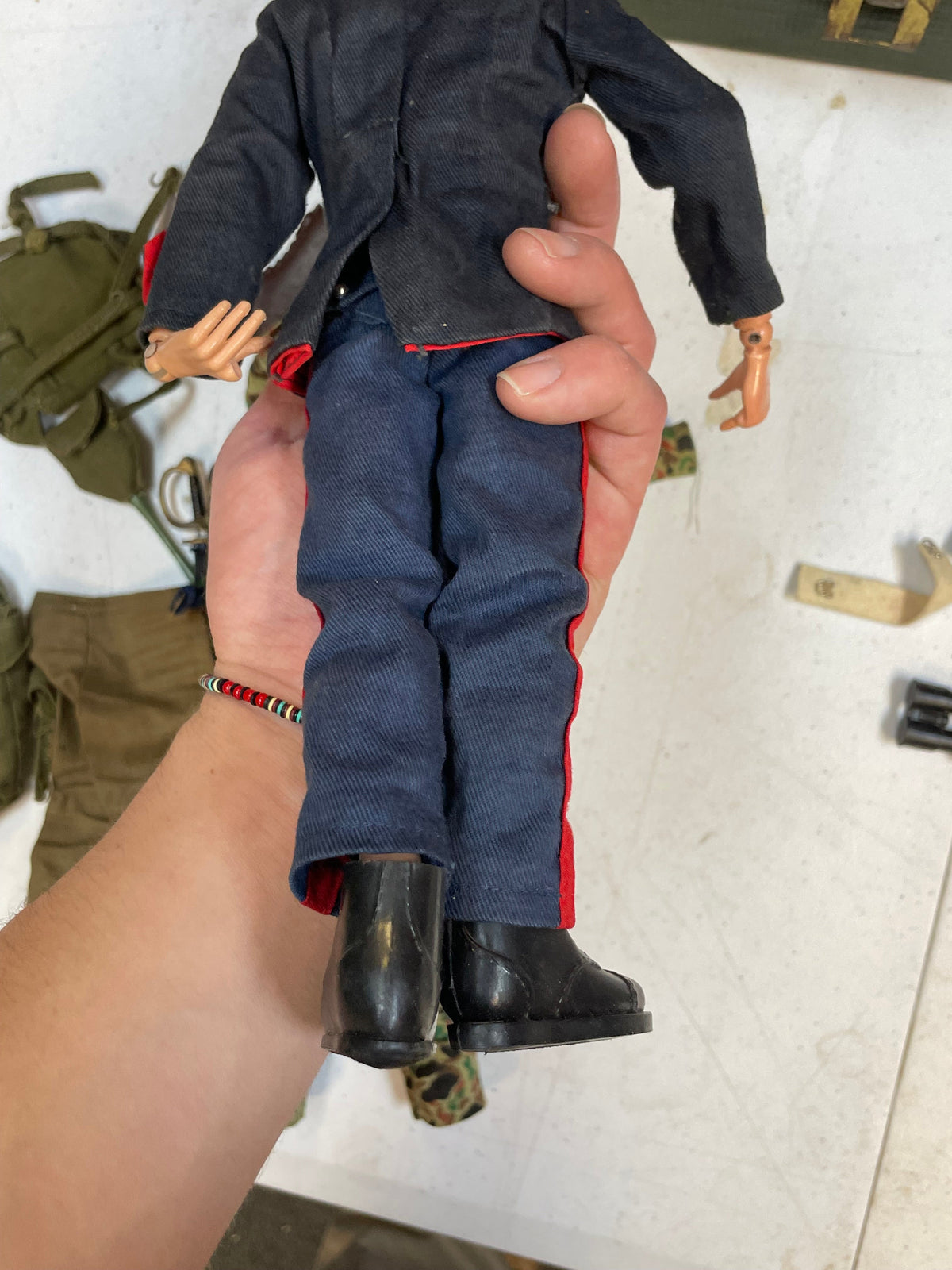 Action Marine with Foot Locker (Vintage 12” GI Joe, Hasbro) **Original**