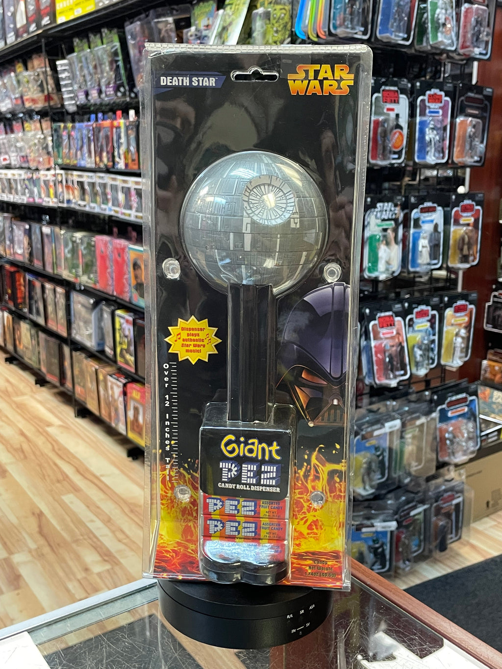 Giant Pez Death Star 12”(Star Wars, Candy Dispenser) OPEN BOX