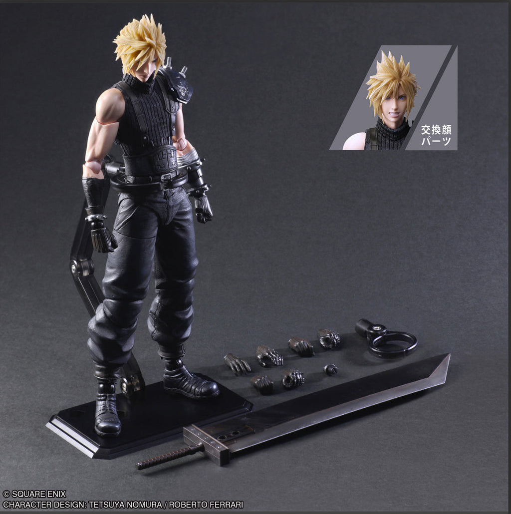 Final Fantasy VII Rebirth Cloud Strife Play Arts Kai Action Figure by Square Enix