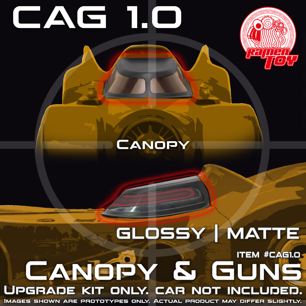 CAG SET 1.0 - Canopy & Guns Upgrade Kit / McFarlane 89 Batmobile (MATTE)