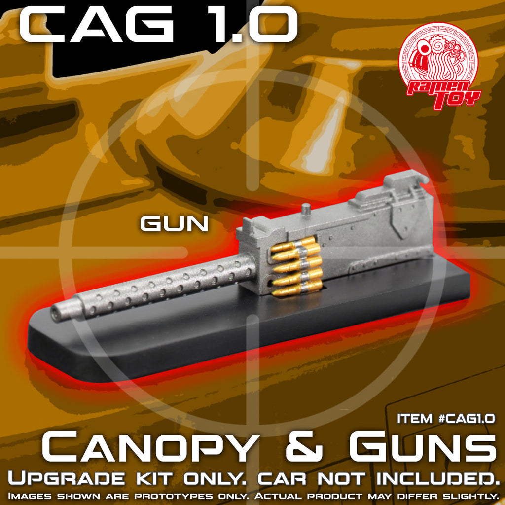 CAG SET 1.0 - Canopy & Guns Upgrade Kit / McFarlane 89 Batmobile (MATTE)