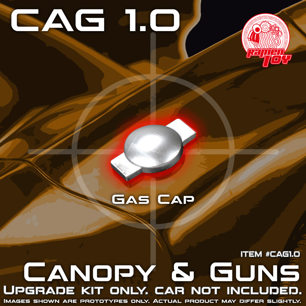 CAG SET 1.0 - Canopy & Guns Upgrade Kit / McFarlane 89 Batmobile (MATTE)