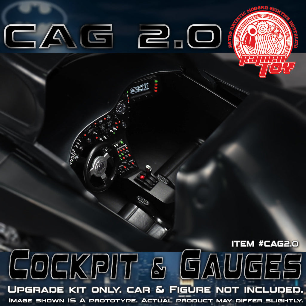 CAG SET 2.0 - Cockpit & Gauges Upgrade Kit  / McFarlane “The Flash” and “Gold Label”’89 Batmobile.