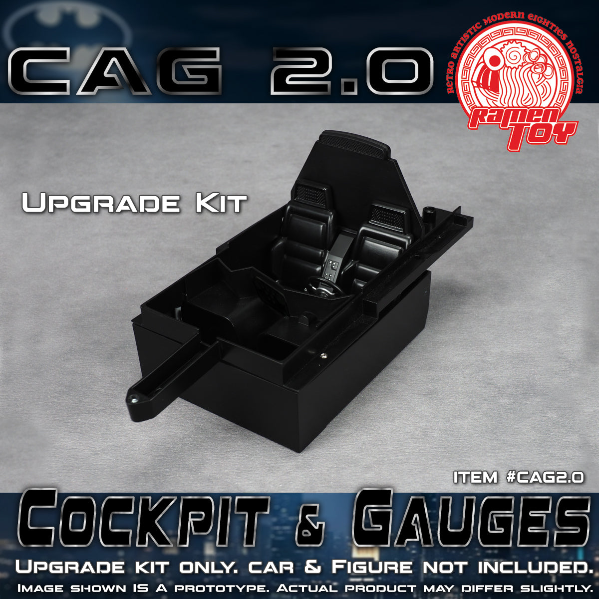 CAG SET 2.0 - Cockpit & Gauges Upgrade Kit  / McFarlane “The Flash” and “Gold Label”’89 Batmobile.