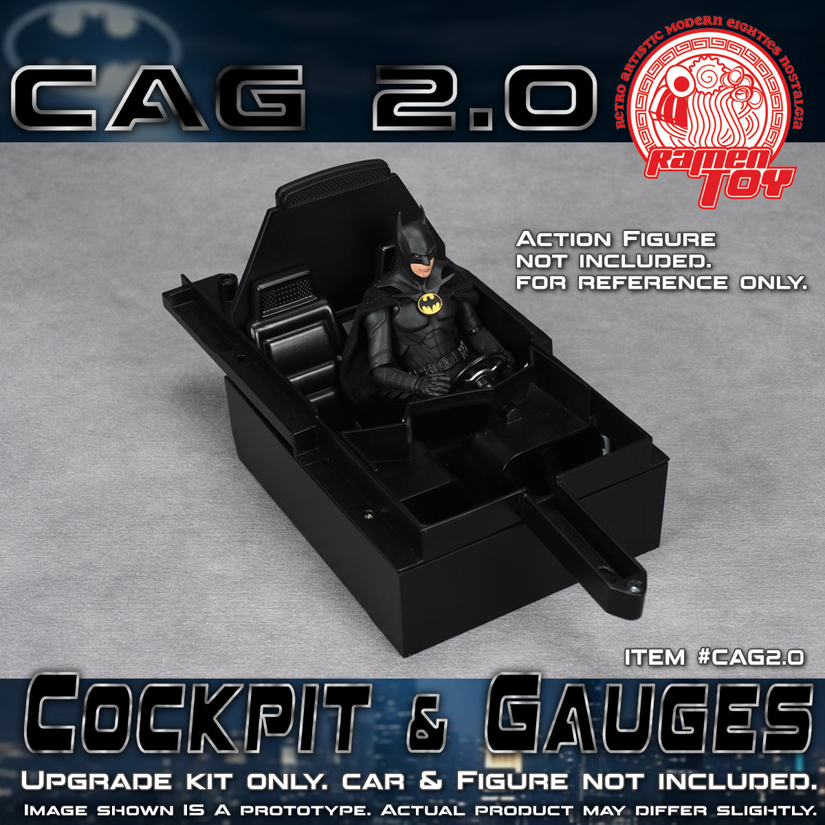 CAG SET 2.0 - Cockpit & Gauges Upgrade Kit  / McFarlane “The Flash” and “Gold Label”’89 Batmobile.