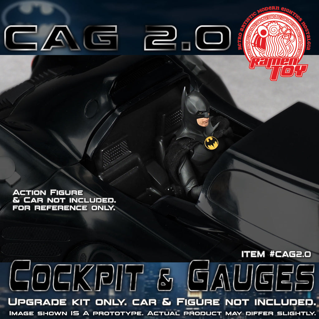 CAG SET 2.0 - Cockpit & Gauges Upgrade Kit  / McFarlane “The Flash” and “Gold Label”’89 Batmobile.