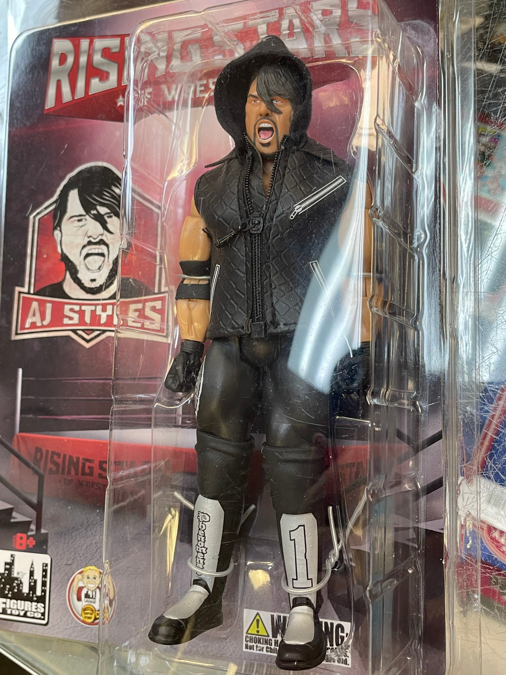 AJ Styles -Black-  (Rising Stars of Wrestling, Figures Toy Company) **SEALED**