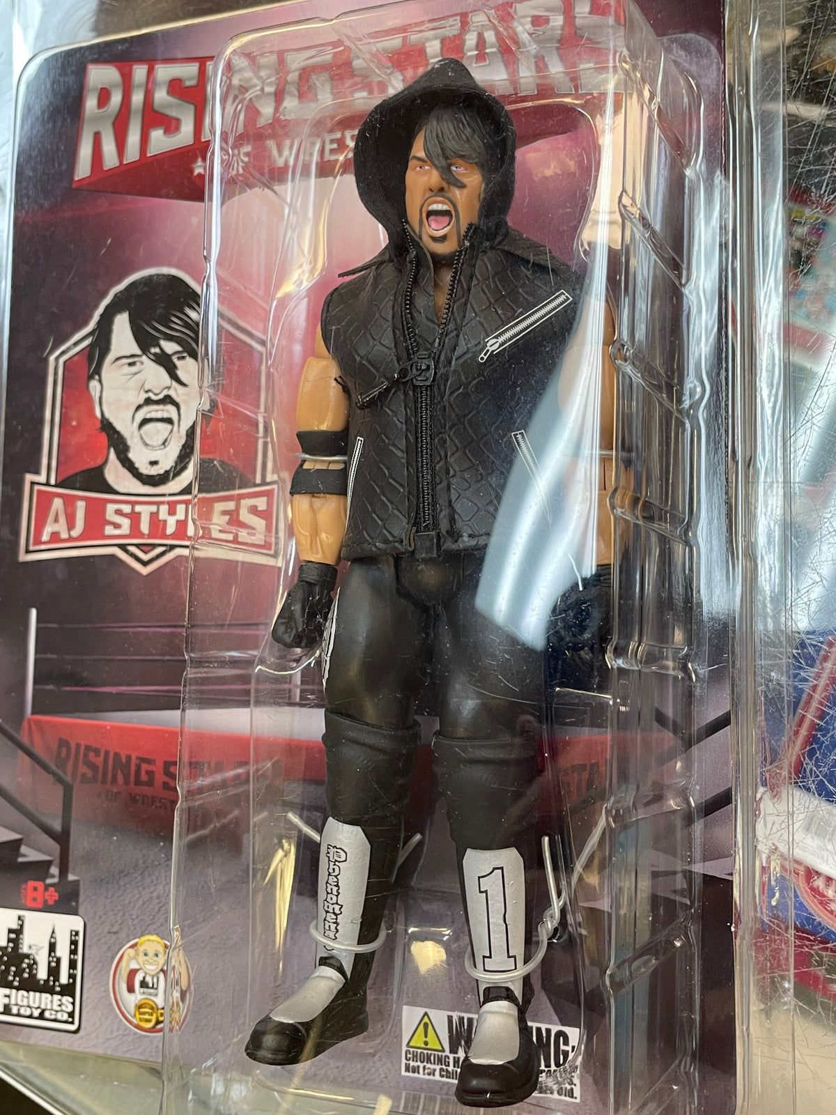 AJ Styles -Black-  (Rising Stars of Wrestling, Figures Toy Company) **SEALED**