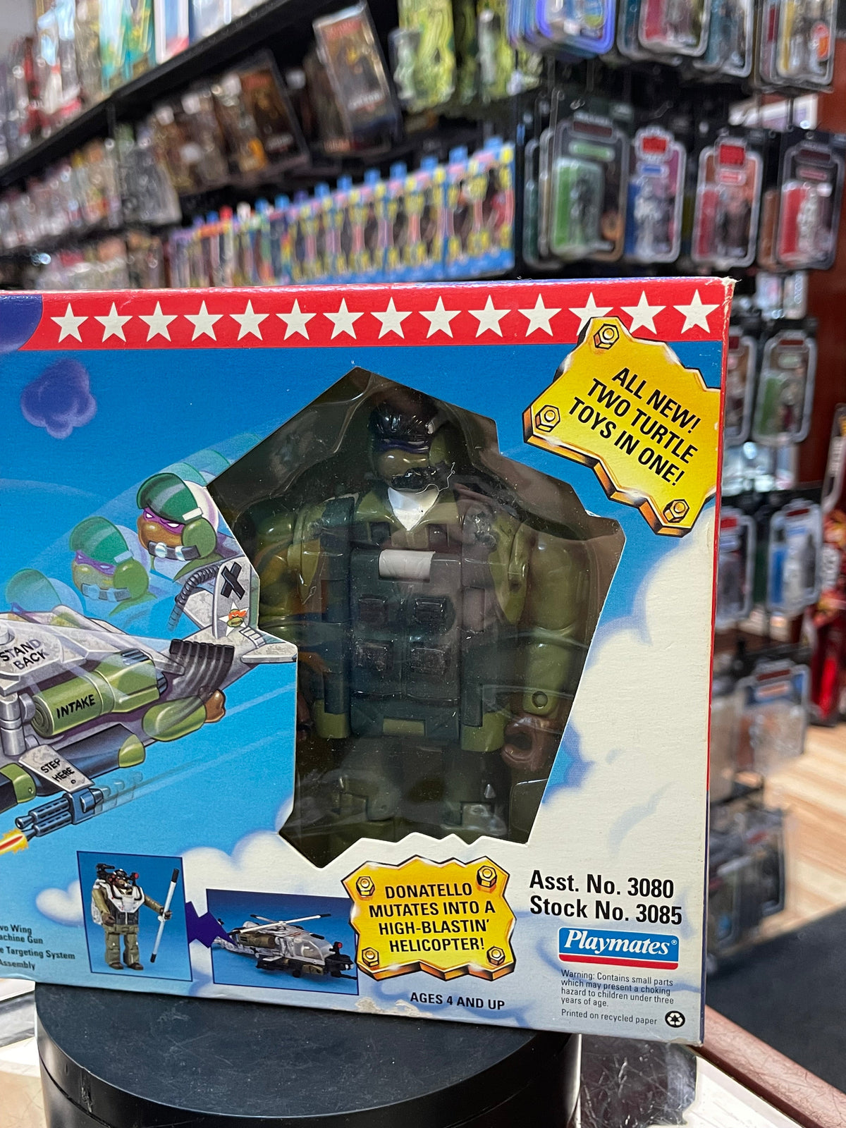 Air Force Mutation Donatello (Vintage Teenage Ninja Turtles Mighty Mutations, TMNT Playmates) SEALED
