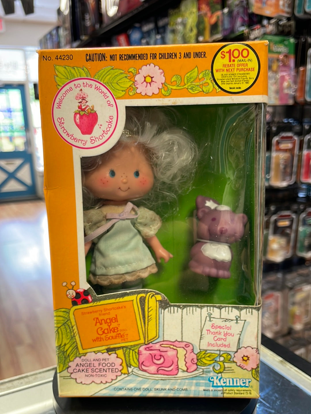 Angel Cake with Souffle (Vintage Strawberry Shortcake, Kenner) Open Box