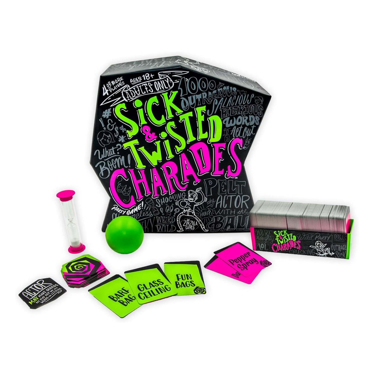 Sick & Twisted Charades Party Game For Adults