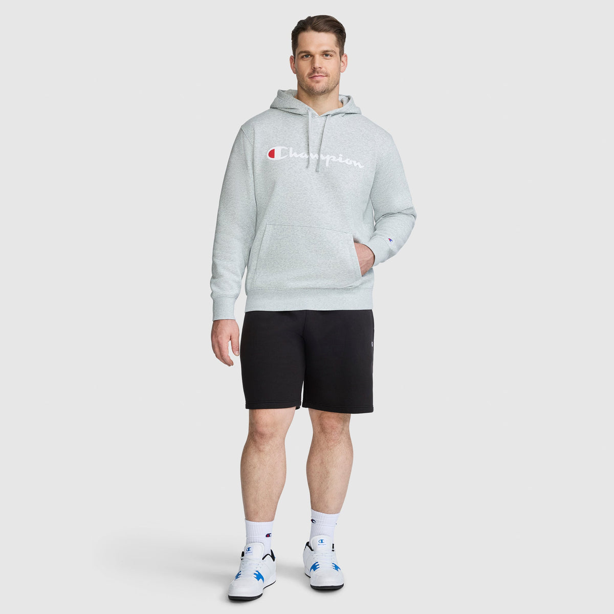 Powerblend Hoodie, Full Script Logo - Big & Tall