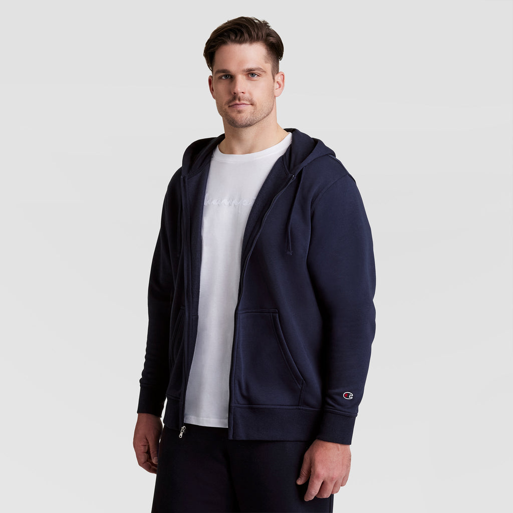Powerblend Full-Zip Hoodie, C Logo - Big & Tall