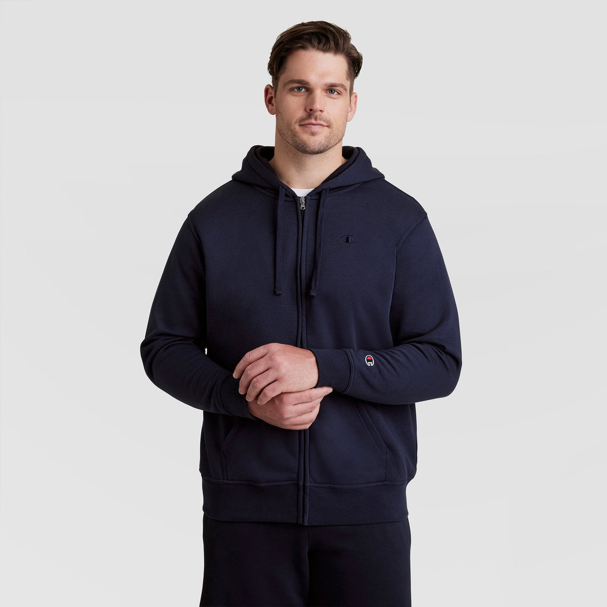 Powerblend Full-Zip Hoodie, C Logo - Big & Tall