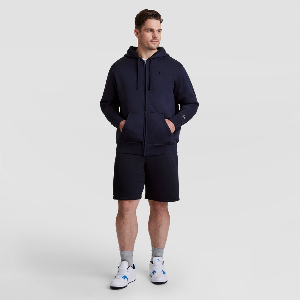 Powerblend Full-Zip Hoodie, C Logo - Big & Tall