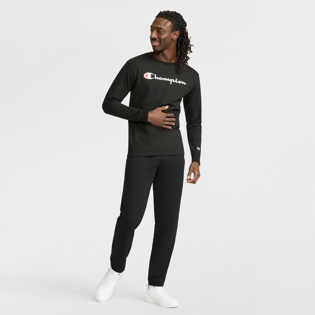 Classic Graphic Long-Sleeve T-Shirt, Script Logo