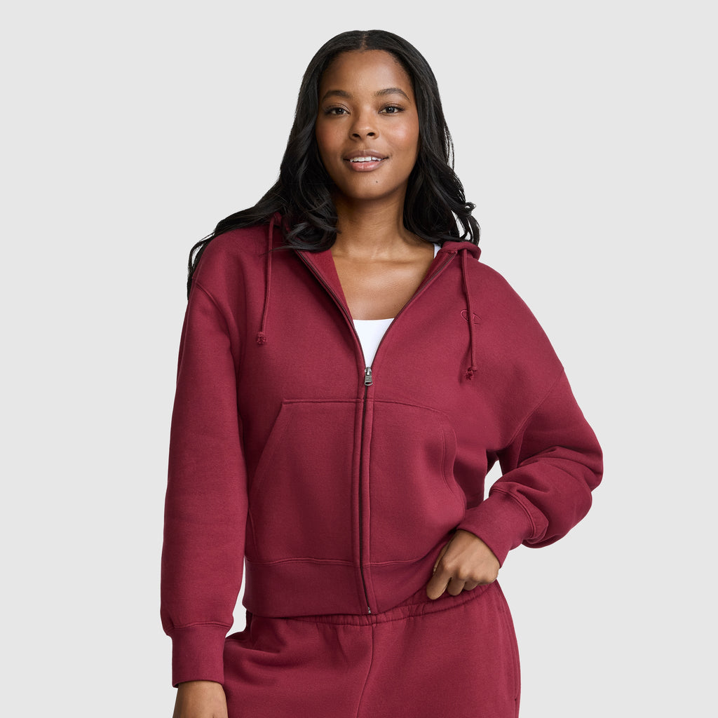 Powerblend Fleece Zip-Up Hoodie, C Logo