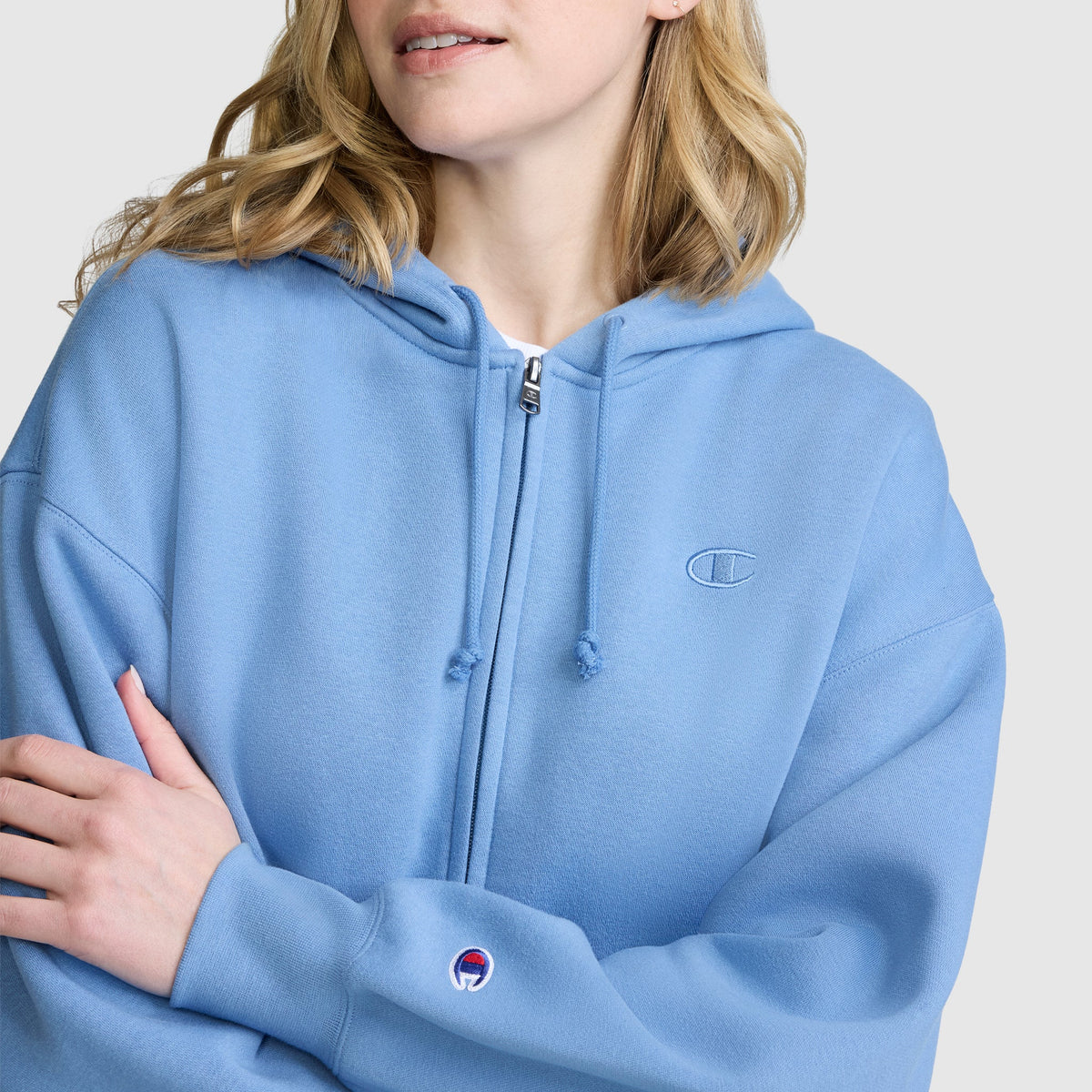 Powerblend Fleece Zip-Up Hoodie, C Logo