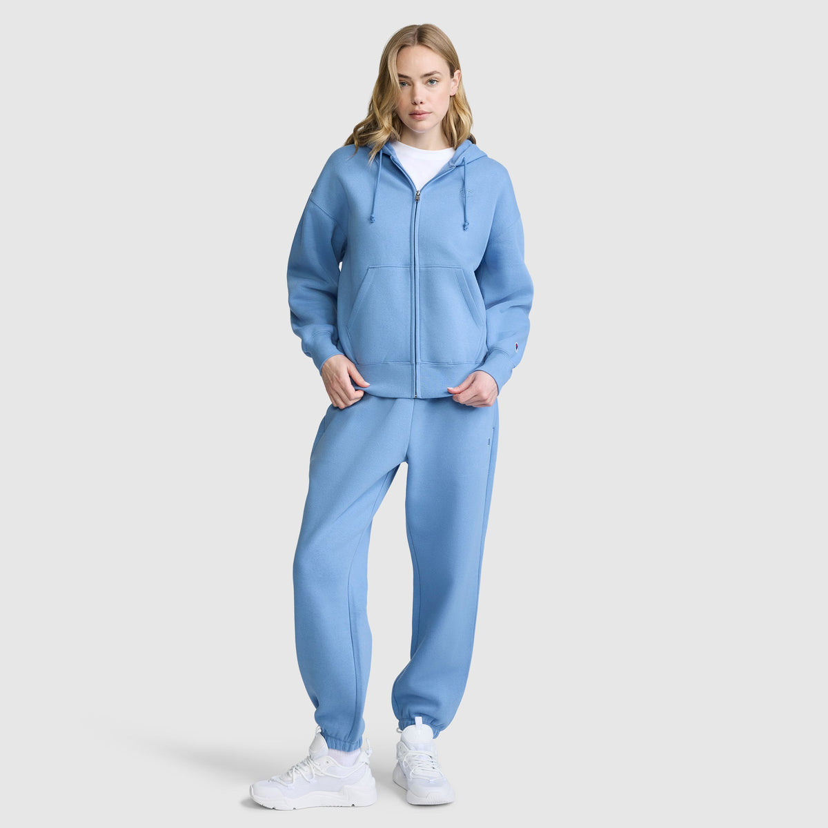 Powerblend Fleece Zip-Up Hoodie, C Logo