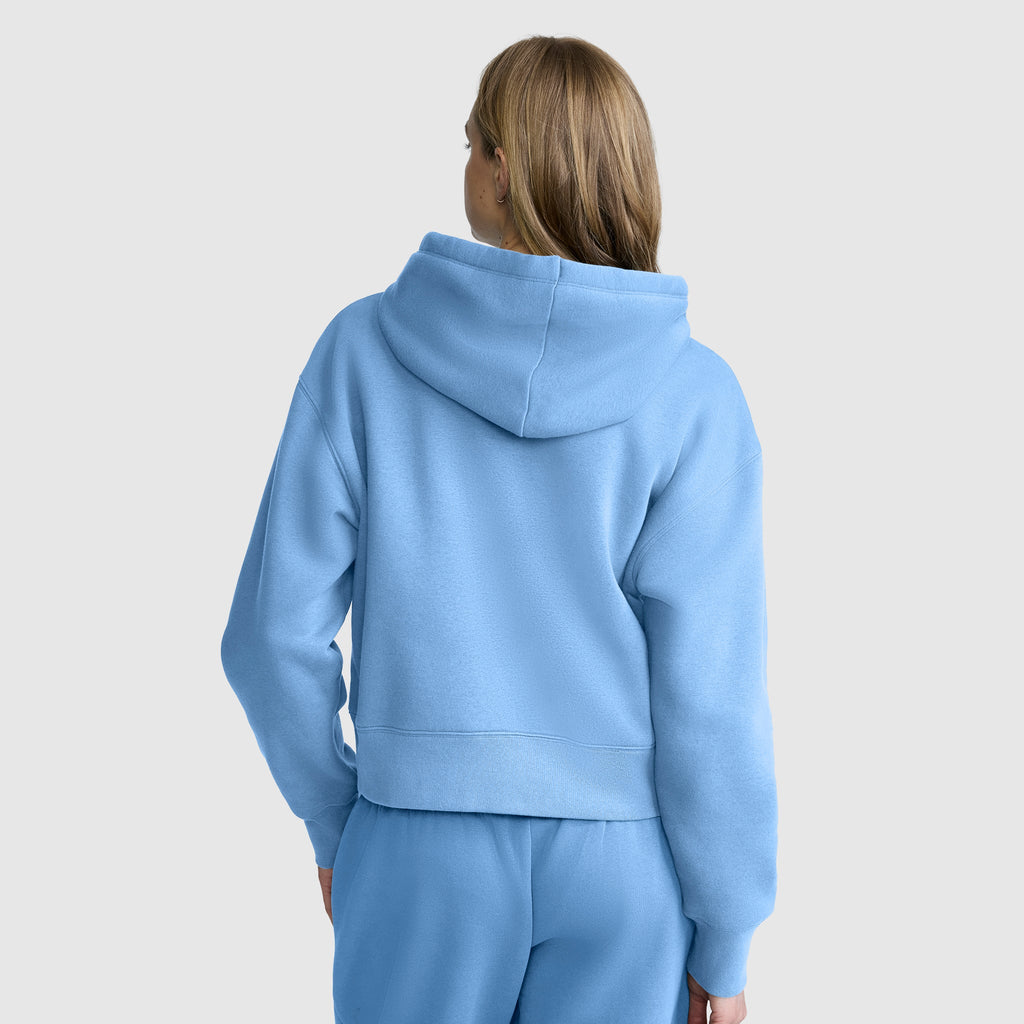 Cropped Zip-Up Hoodie