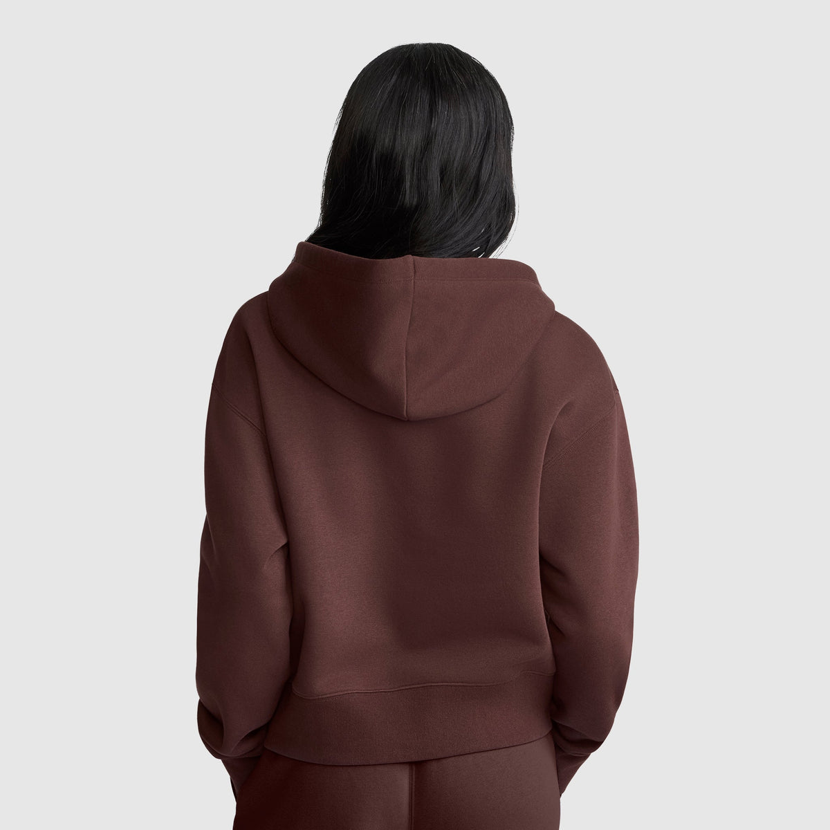 Cropped Zip-Up Hoodie