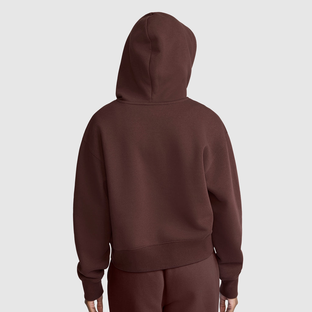Cropped Zip-Up Hoodie
