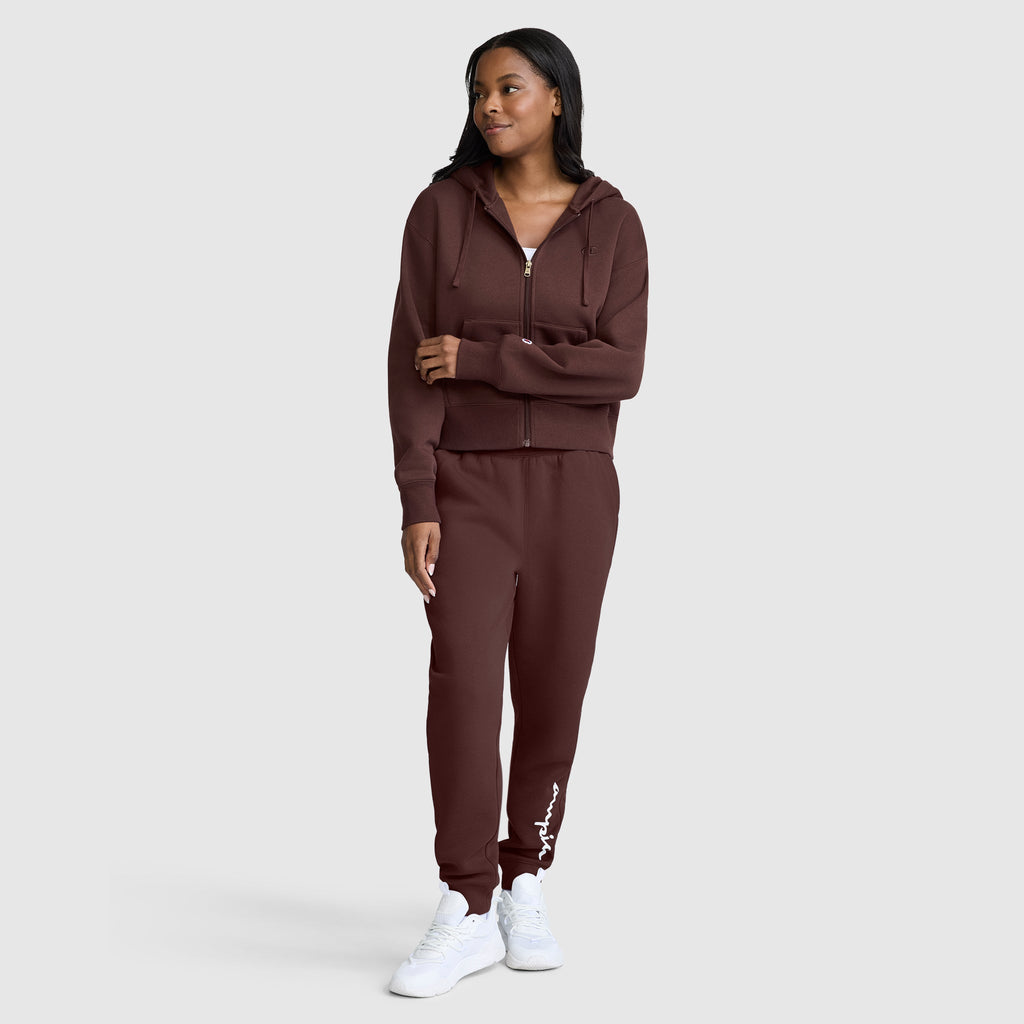 Cropped Zip-Up Hoodie
