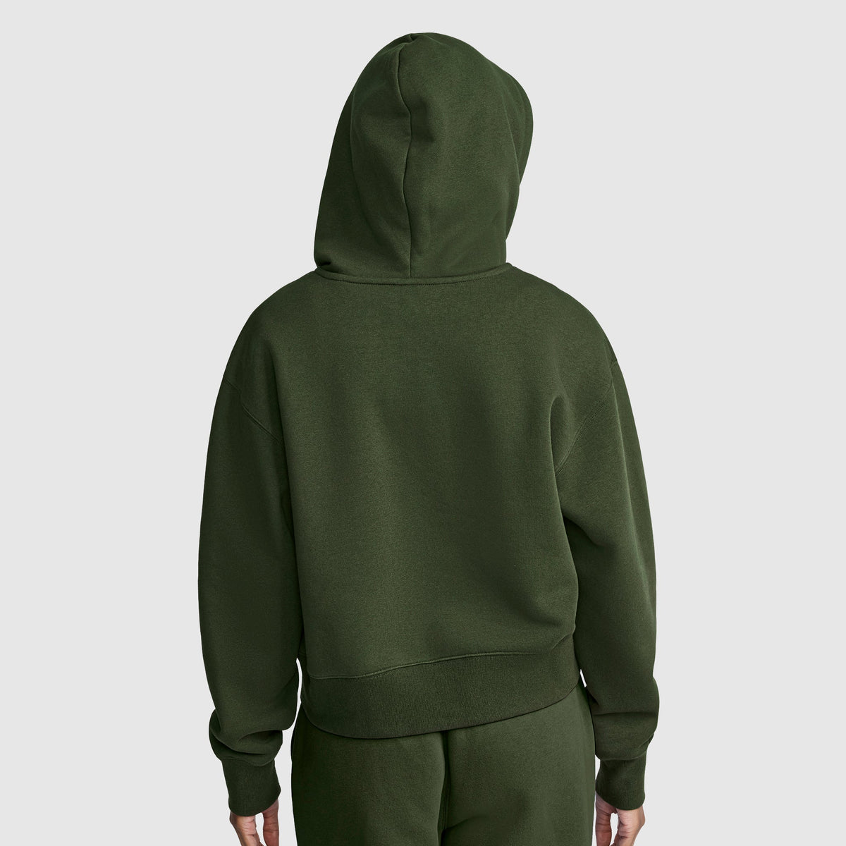 Cropped Zip-Up Hoodie