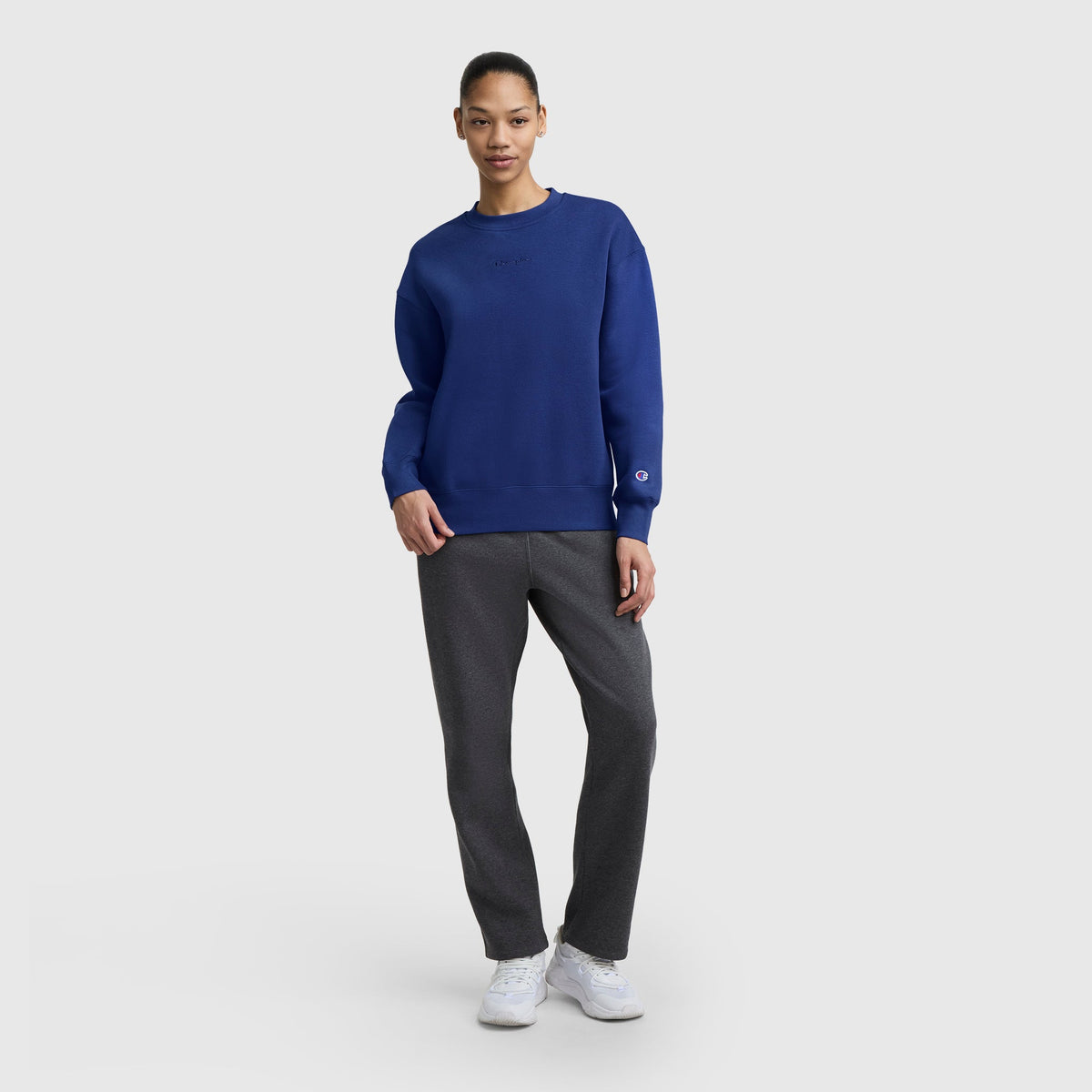 Powerblend Crewneck Sweatshirt, Embroidered Script Logo