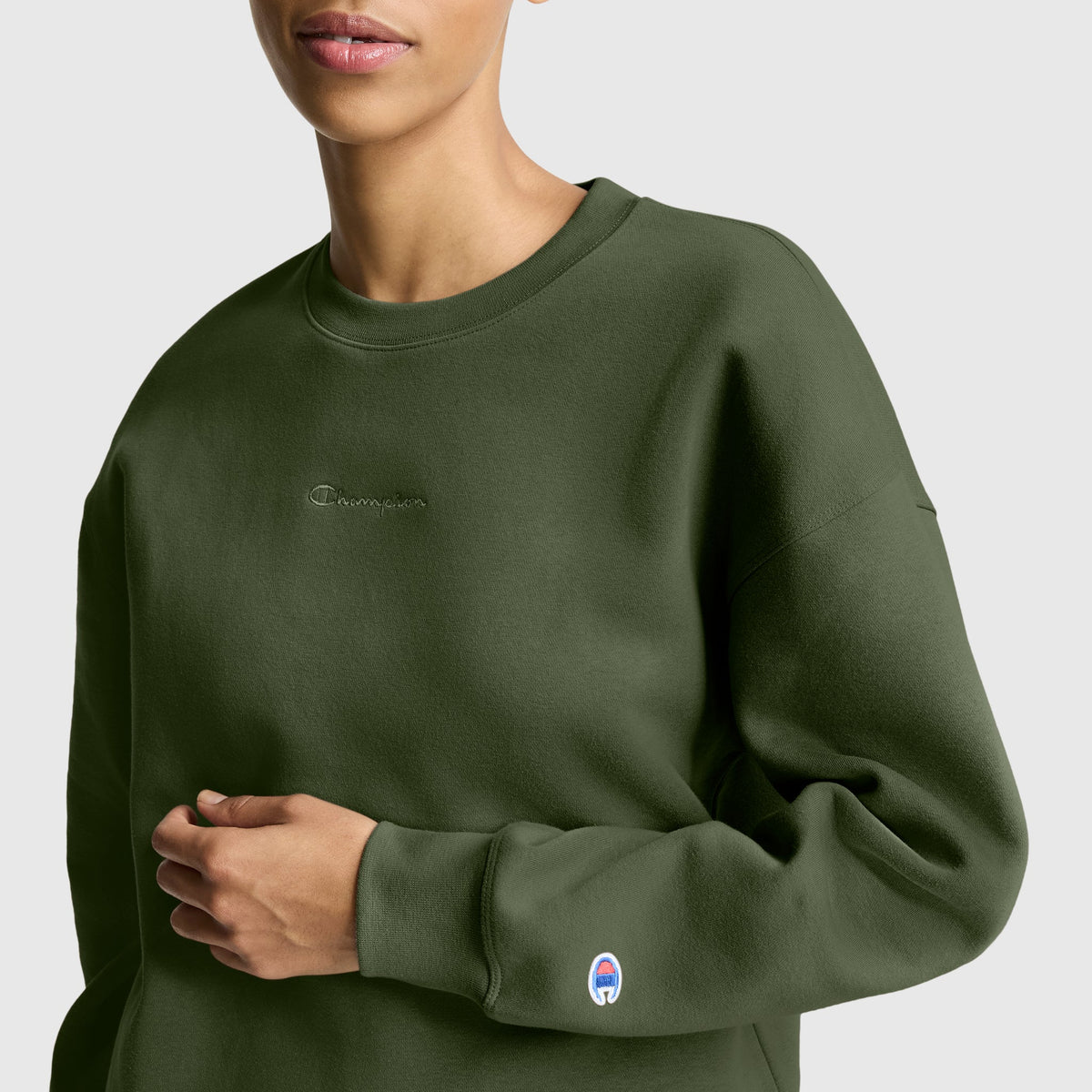 Powerblend Crewneck Sweatshirt, Embroidered Script Logo