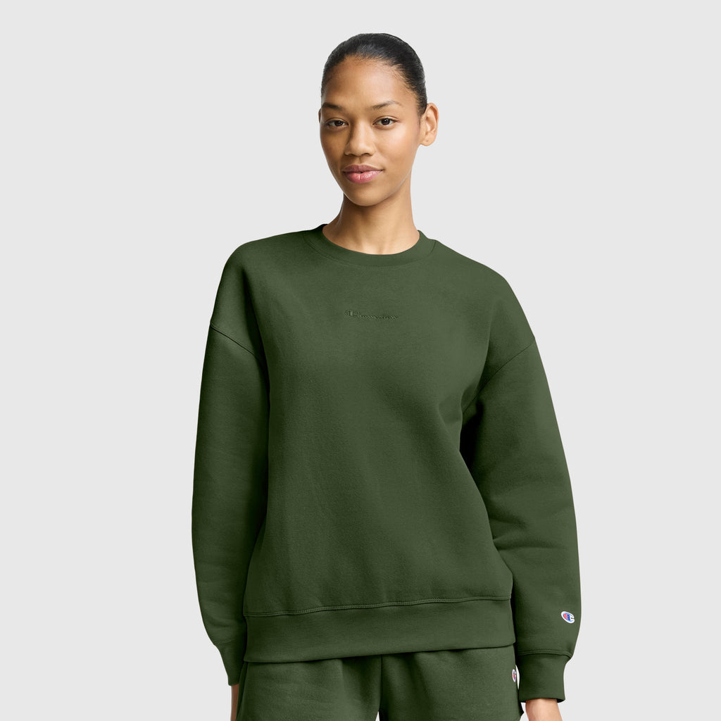 Powerblend Crewneck Sweatshirt, Embroidered Script Logo