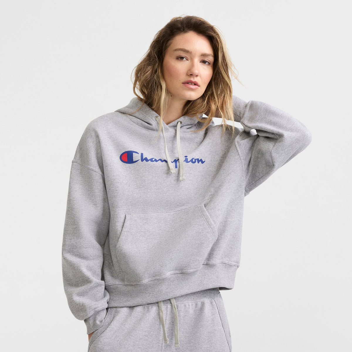 Powerblend Relaxed Hoodie, Script Logo