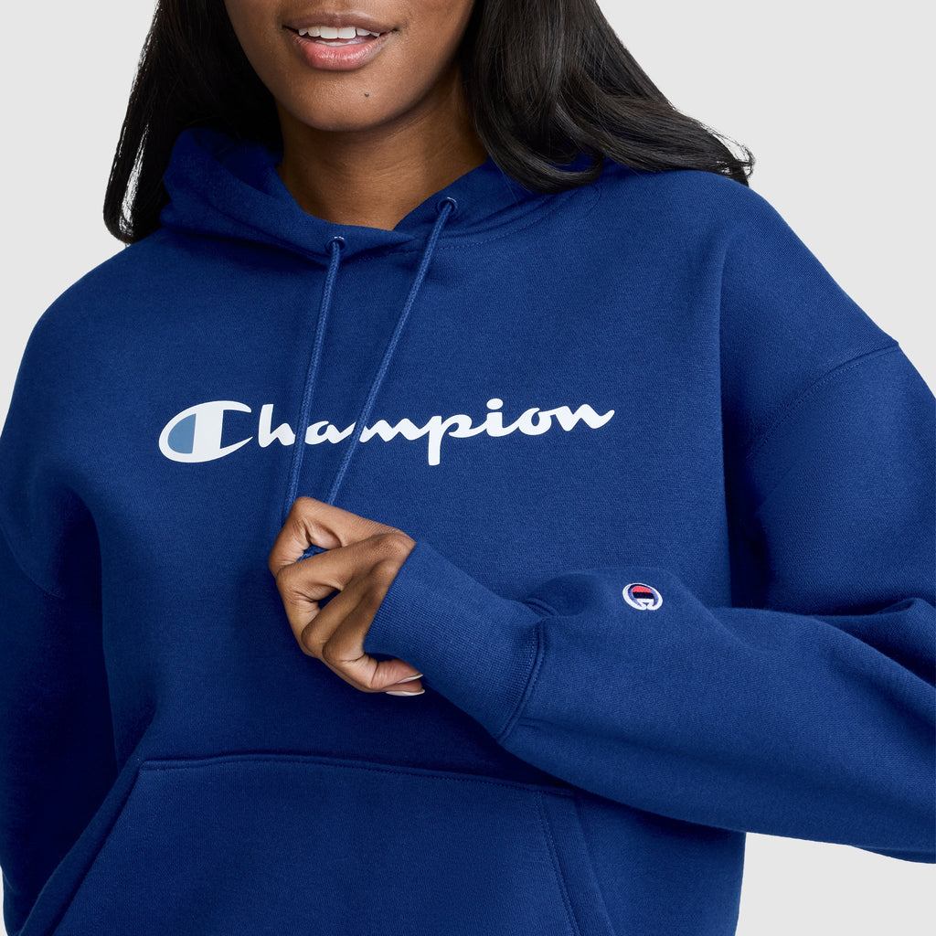 Powerblend Relaxed Hoodie, Script Logo