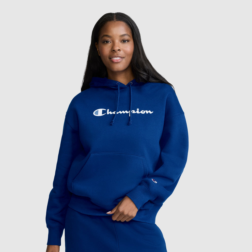 Powerblend Relaxed Hoodie, Script Logo