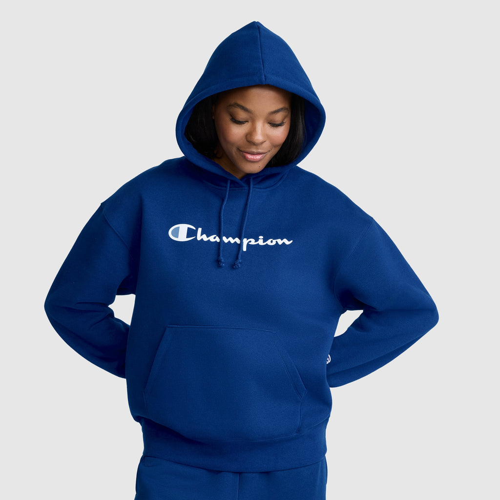 Powerblend Relaxed Hoodie, Script Logo