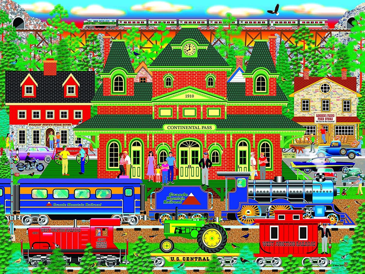 Mountain Rail Holiday 1000 Piece Jigsaw Puzzle