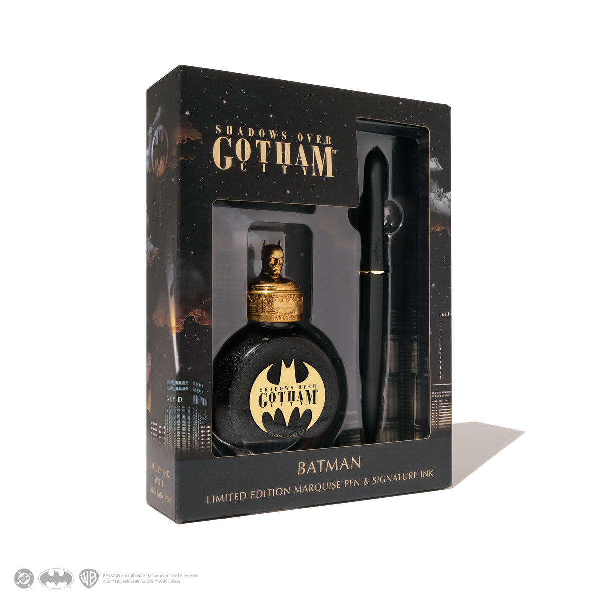 Warner Bros. | Shadows over Gotham City | Marquise Pen & Ink Set | Batman