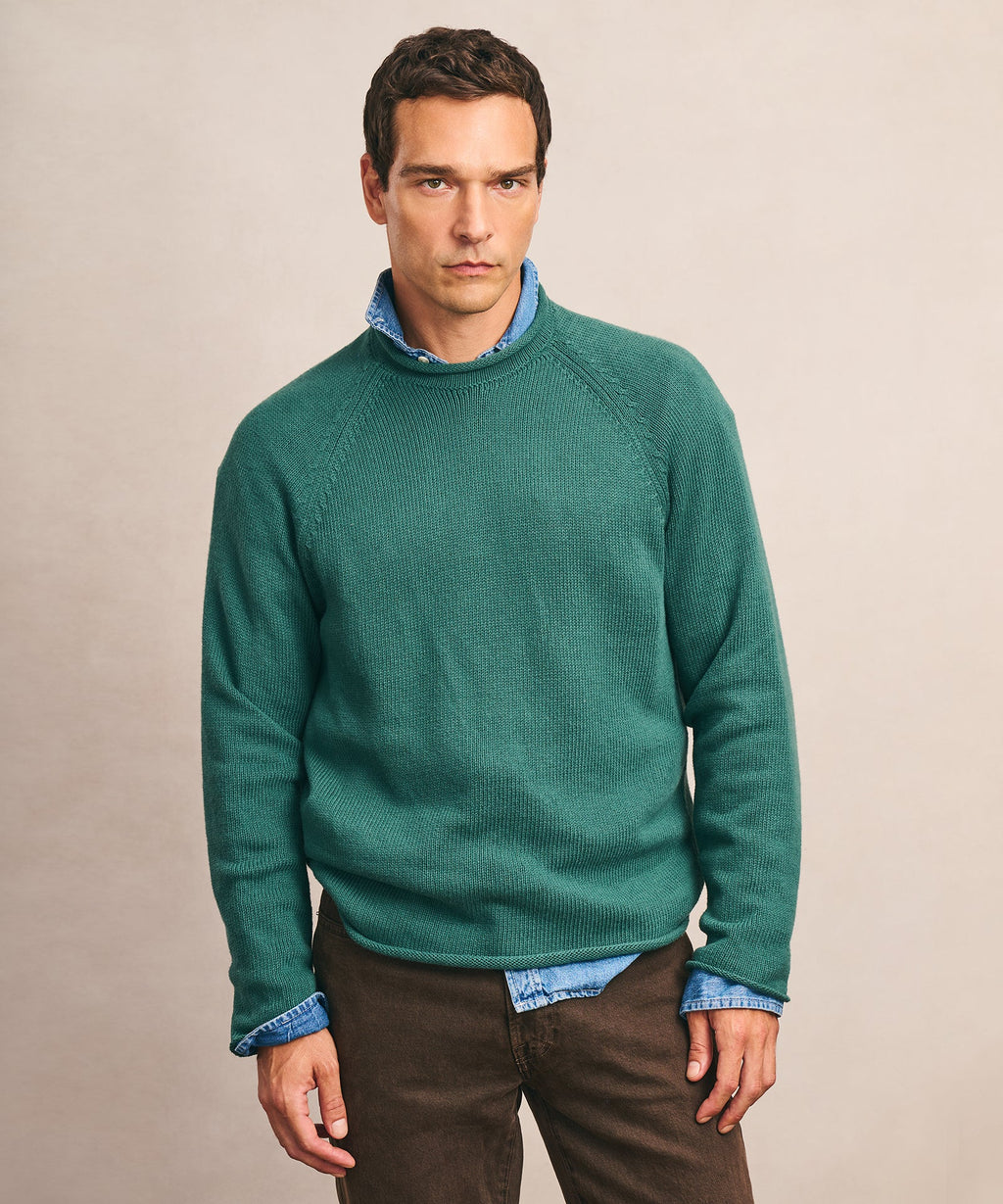Cotton Relaxed Rollneck Sweater