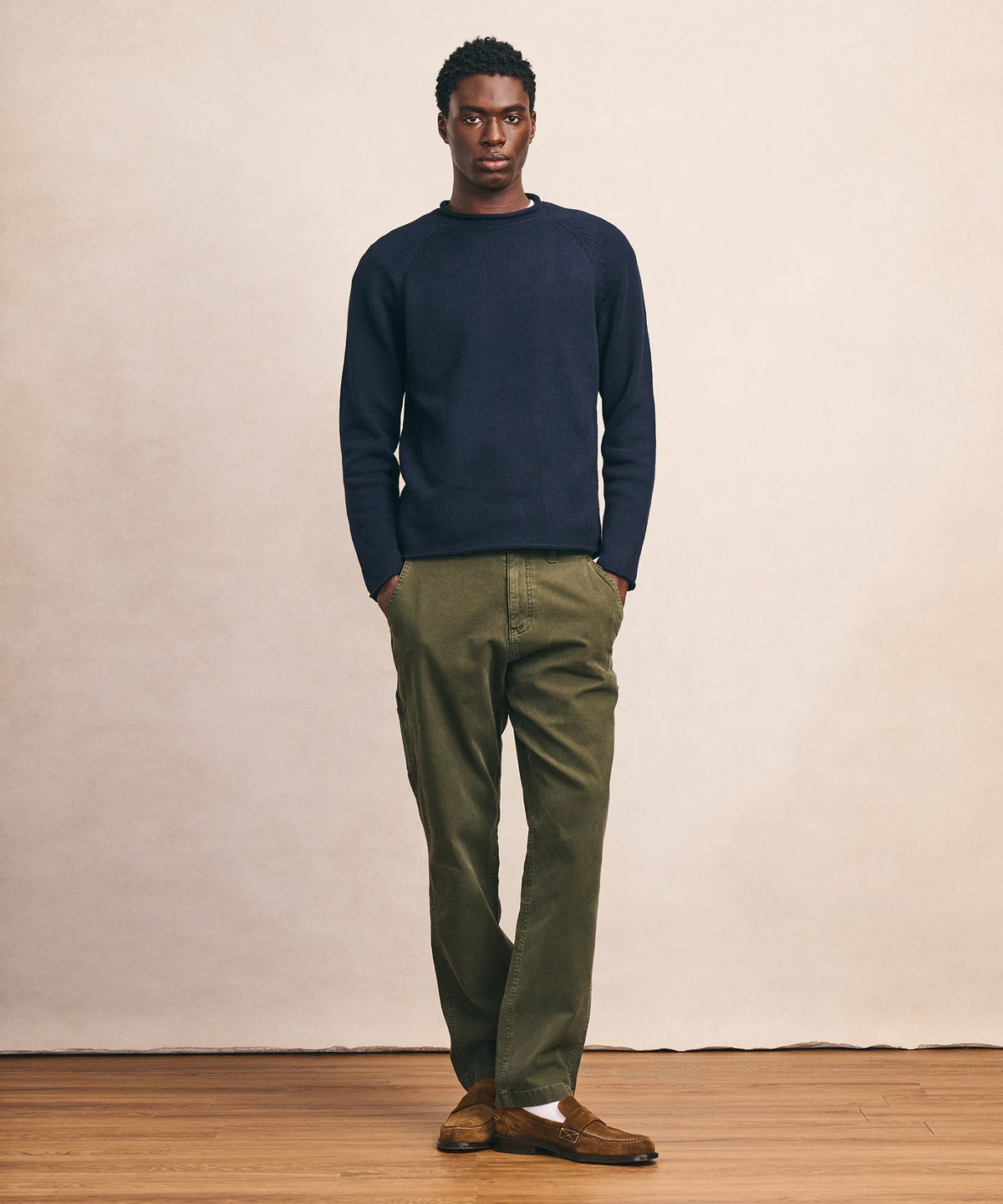 Cotton Relaxed Rollneck Sweater