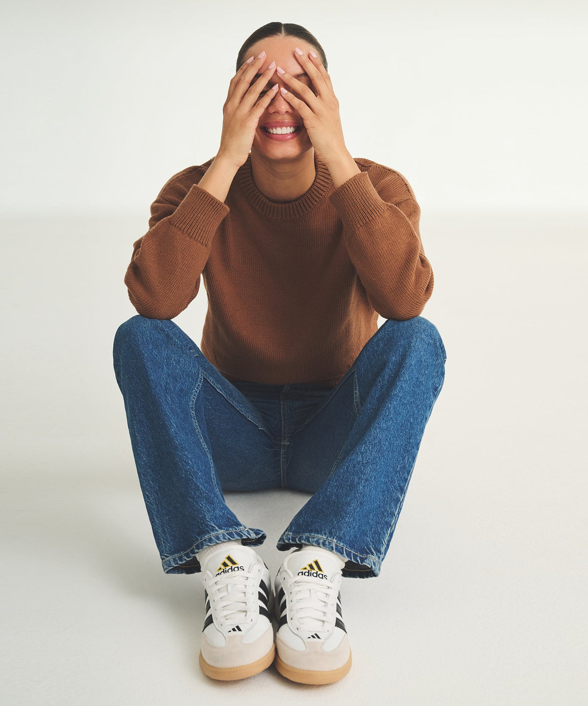 Cotton Relaxed Crewneck Sweater