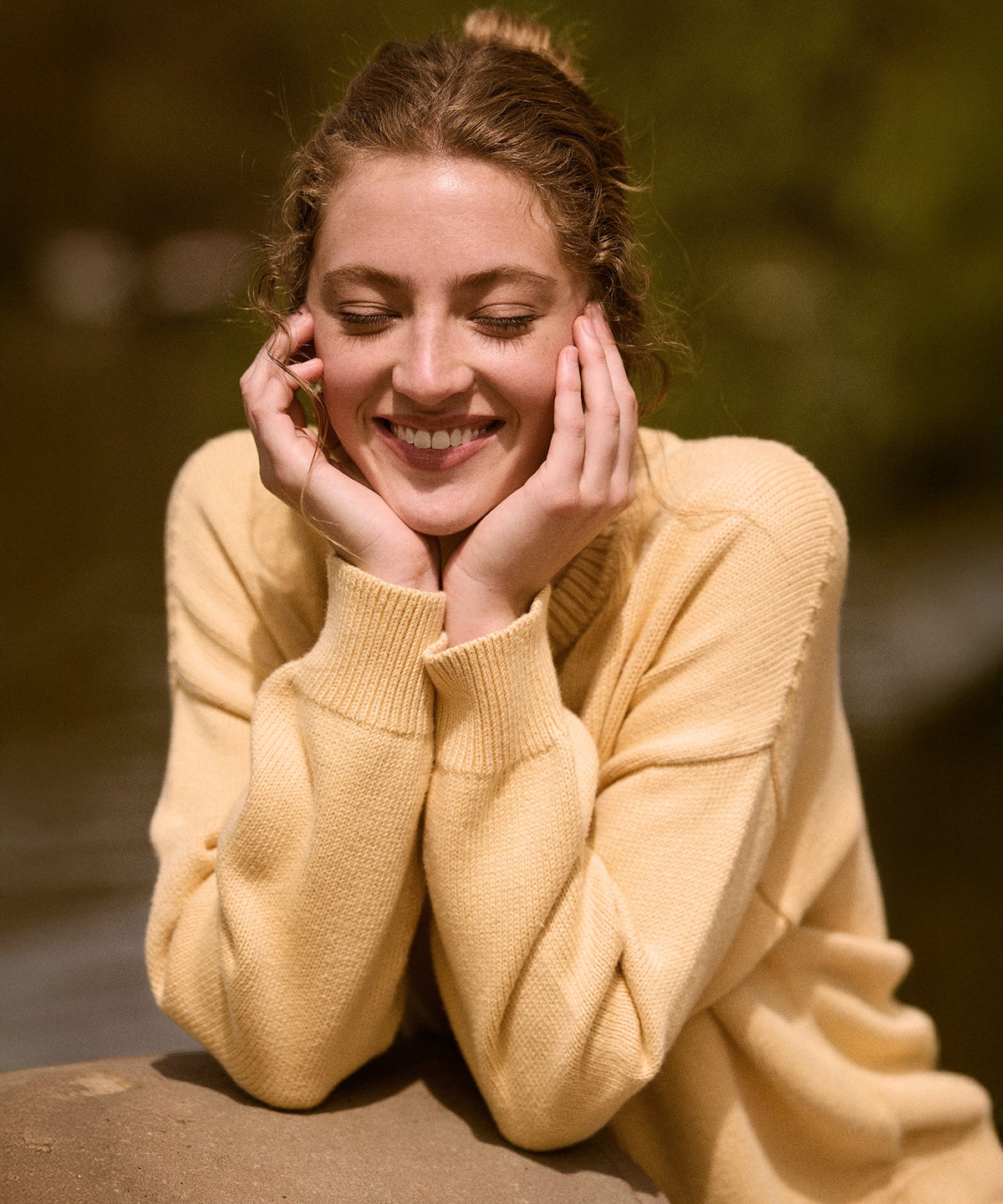 Cotton Relaxed Crewneck Sweater