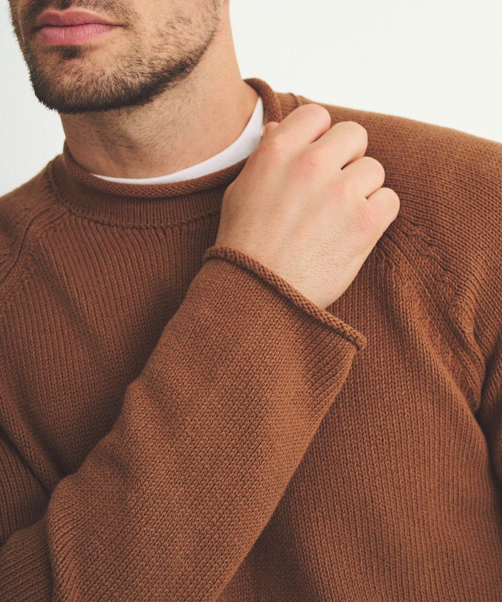 Cotton Relaxed Rollneck Sweater