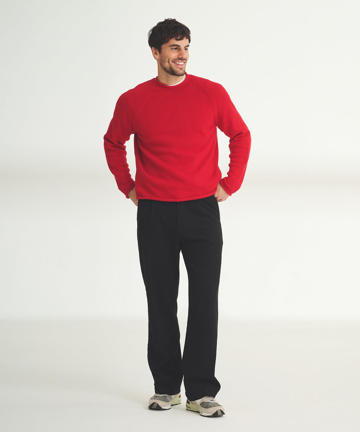 Cotton Relaxed Rollneck Sweater