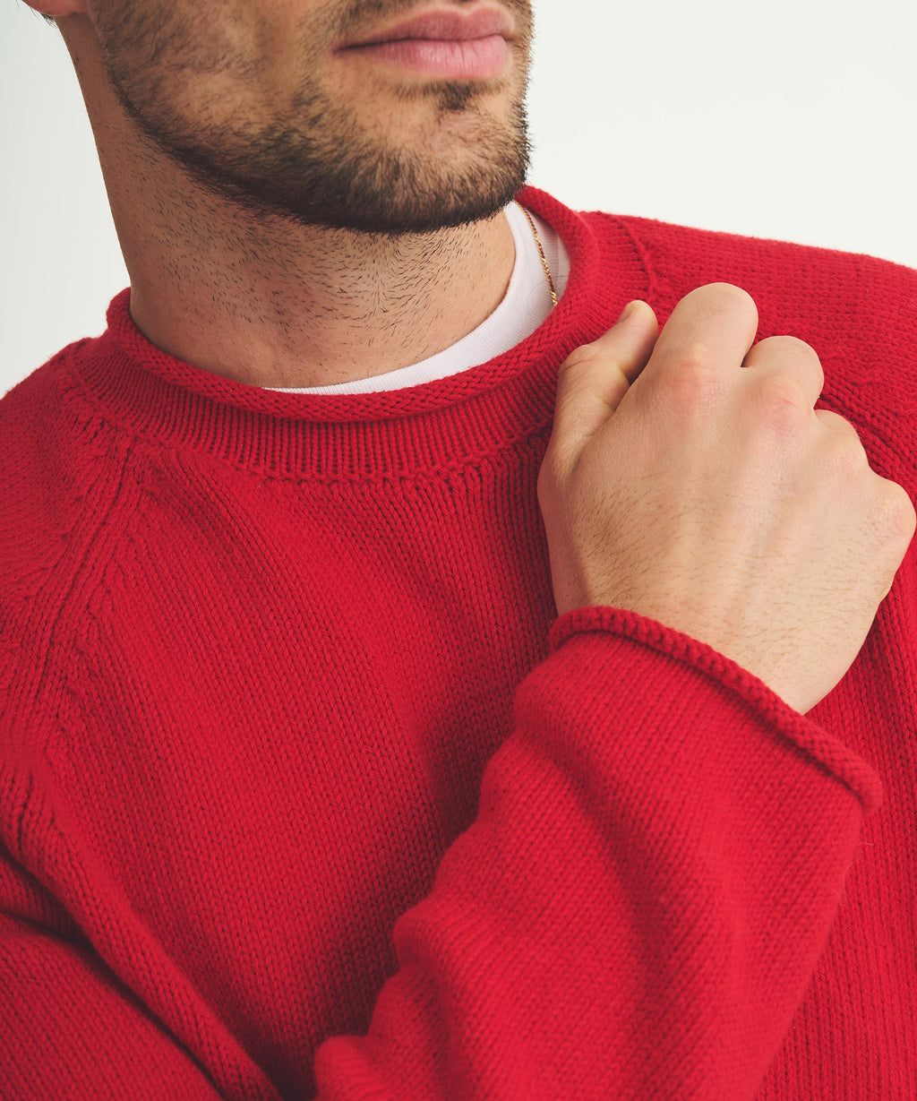 Cotton Relaxed Rollneck Sweater